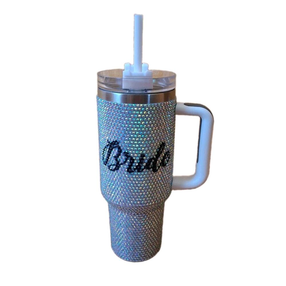 Rhinestone Stainless Steel Bride Shower Bachelorette 40 oz Tumbler Spencer's